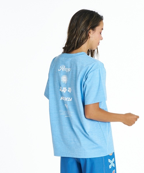 ROXY(ロキシー)の「ROXY HISTORICAL LOGO LINE ラッシュTシャツ /UVカット/EASY DRY 【2026年夏モデル】/ロキシー半袖ラッシュガード(水着)(Tシャツ/カットソー・レディース・ブラック/ホワイト/ミント・LARGE/MEDIUM/SMALL)」の13枚目の写真