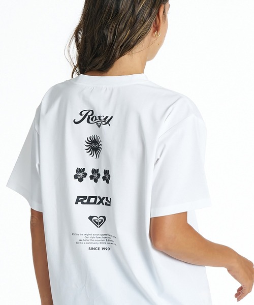 ROXY(ロキシー)の「ROXY HISTORICAL LOGO LINE ラッシュTシャツ /UVカット/EASY DRY 【2026年夏モデル】/ロキシー半袖ラッシュガード(水着)(Tシャツ/カットソー・レディース・ブラック/ホワイト/ミント・LARGE/MEDIUM/SMALL)」の6枚目の写真