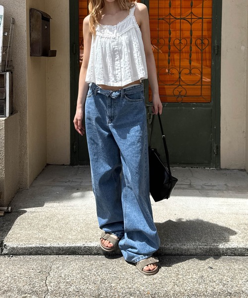 CANAL JEAN(キャナルジーン)の「El mar コットンレースフレアキャミ(キャミソール・レディース・アイボリー・ONE SIZE)」の5枚目の写真