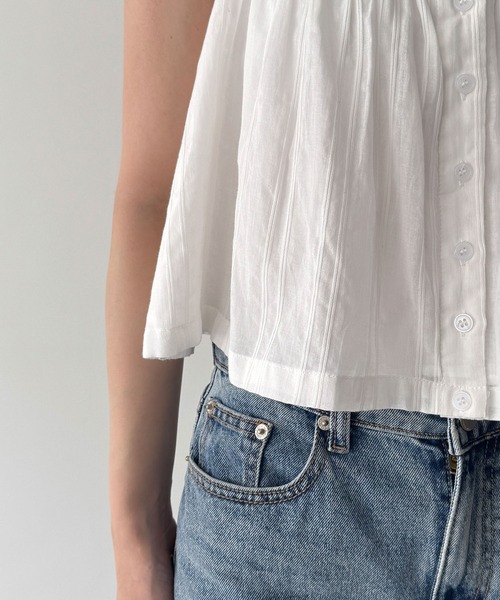 CANAL JEAN(キャナルジーン)の「El mar コットンレースフレアキャミ(キャミソール・レディース・アイボリー・ONE SIZE)」の10枚目の写真