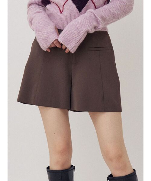 LAGUNAMOON(ラグナムーン)の「ダブルクロスショートパンツ(その他パンツ・レディース・ブラック/モカ/アイボリー・SMALL/MEDIUM)」の3枚目の写真