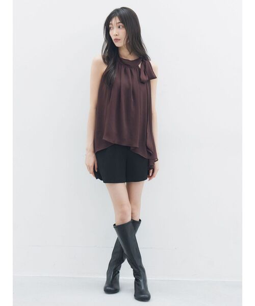 LAGUNAMOON(ラグナムーン)の「ダブルクロスショートパンツ(その他パンツ・レディース・ブラック/モカ/アイボリー・SMALL/MEDIUM)」の18枚目の写真