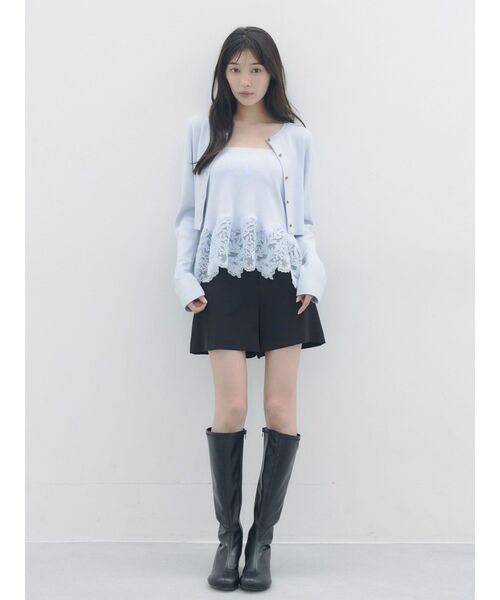 LAGUNAMOON(ラグナムーン)の「ダブルクロスショートパンツ(その他パンツ・レディース・ブラック/モカ/アイボリー・SMALL/MEDIUM)」の20枚目の写真