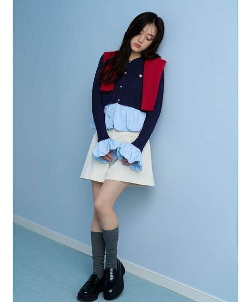 LAGUNAMOON(ラグナムーン)の「ダブルクロスショートパンツ(その他パンツ・レディース・ブラック/モカ/アイボリー・SMALL/MEDIUM)」の22枚目の写真