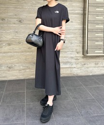 THE NORTH FACE（ザノースフェイス）の「THE NORTH FACE(ザ・ノースフェイス)/ロゴプリント 半袖Tシャツ ワンポイント 膝下ワンピ ロングワンピース/W'S DAYCOTTON S/S DRESS（ワンピース）」