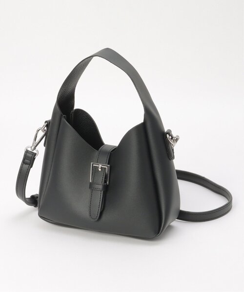 notch.(ノッチ)の「バロン2WAYミニショルダーバッグ(ショルダーバッグ・レディース・シルバー/ブラック・ONESIZE)」の1枚目の写真
