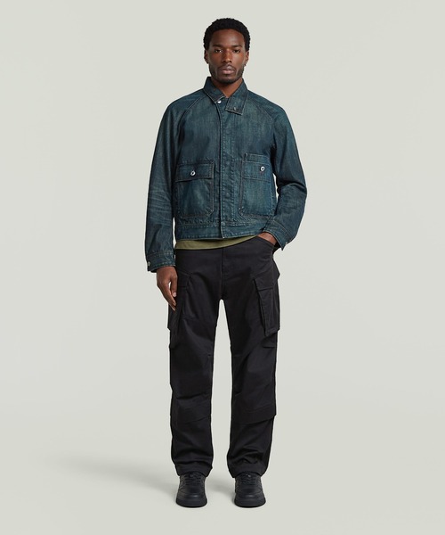 G-STAR(ジースター)の「Battle Denim Jacket/ミリタリーディテールスナップボタンスタンドカラーデニムジャケット(デニムジャケット・メンズ・インディゴブルー・X-LARGE/LARGE/MEDIUM/SMALL)」の5枚目の写真