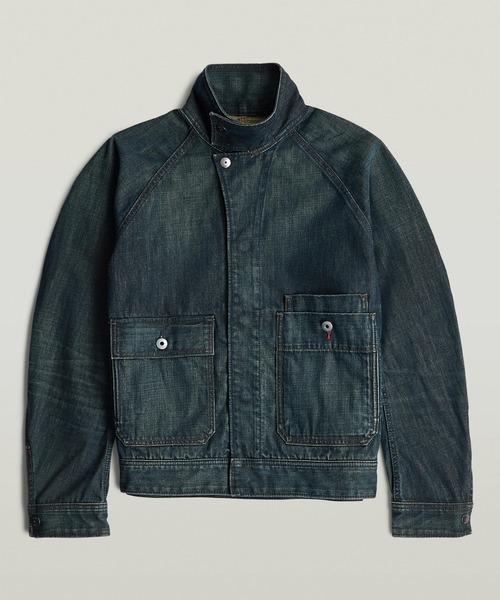 G-STAR(ジースター)の「Battle Denim Jacket/ミリタリーディテールスナップボタンスタンドカラーデニムジャケット(デニムジャケット・メンズ・インディゴブルー・X-LARGE/LARGE/MEDIUM/SMALL)」の6枚目の写真
