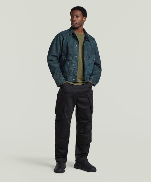 G-STAR(ジースター)の「Battle Denim Jacket/ミリタリーディテールスナップボタンスタンドカラーデニムジャケット(デニムジャケット・メンズ・インディゴブルー・X-LARGE/LARGE/MEDIUM/SMALL)」の4枚目の写真