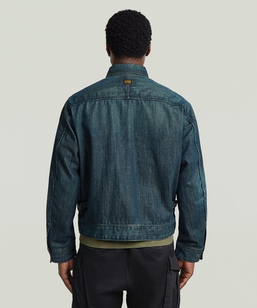 G-STAR(ジースター)の「Battle Denim Jacket/ミリタリーディテールスナップボタンスタンドカラーデニムジャケット(デニムジャケット・メンズ・インディゴブルー・X-LARGE/LARGE/MEDIUM/SMALL)」の2枚目の写真
