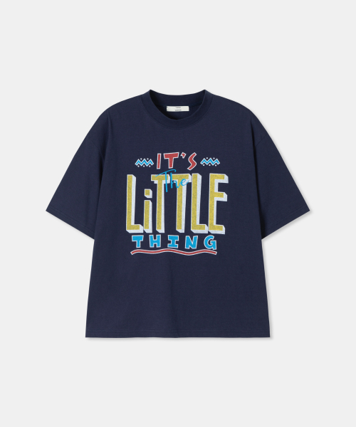 THEENDQUESTION(ジエンドクエスチョン)の「Little thing print t-shirt / NAVY(Tシャツ/カットソー・レディース・その他・FREE)」の1枚目の写真
