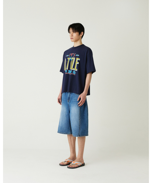 THEENDQUESTION(ジエンドクエスチョン)の「Little thing print t-shirt / NAVY(Tシャツ/カットソー・レディース・その他・FREE)」の4枚目の写真