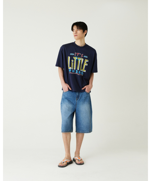 THEENDQUESTION(ジエンドクエスチョン)の「Little thing print t-shirt / NAVY(Tシャツ/カットソー・レディース・その他・FREE)」の6枚目の写真