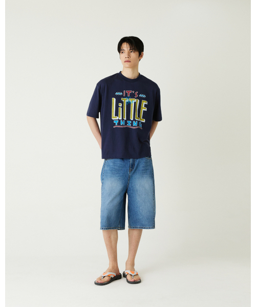 THEENDQUESTION(ジエンドクエスチョン)の「Little thing print t-shirt / NAVY(Tシャツ/カットソー・レディース・その他・FREE)」の9枚目の写真