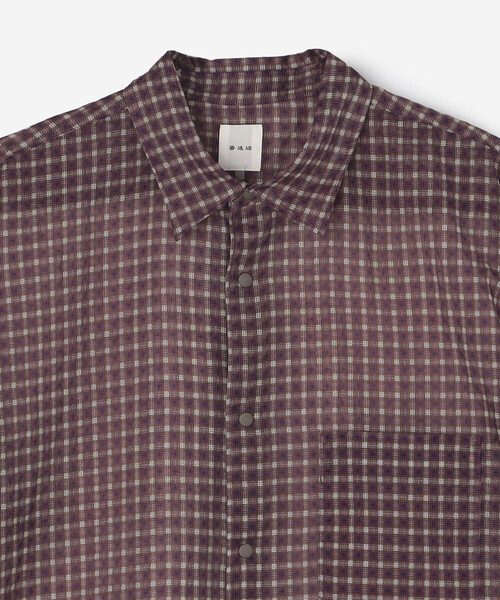 Bshop(ビショップ)の「迷迭香 |〈別注〉ナイロン メッシュシャツ MEN(シャツ/ブラウス・メンズ・ブラウン系その他/ホワイト系その他/グリーン系その他・3/2)」の13枚目の写真