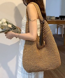 メッシュ編み トートバック