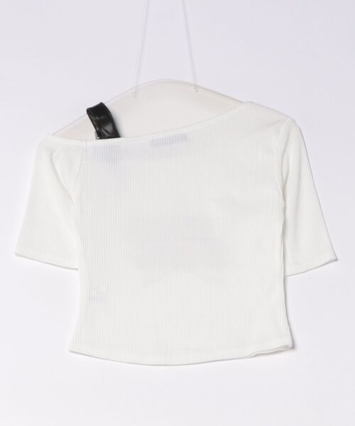 GORGE(ゴージ)の「《肩ベルト・華奢見え》ロゴリブカットソー/ストリート×Y2K/春夏/全3色(Tシャツ/カットソー・レディース・オフホワイト/グレー/ブラック・F)」の21枚目の写真