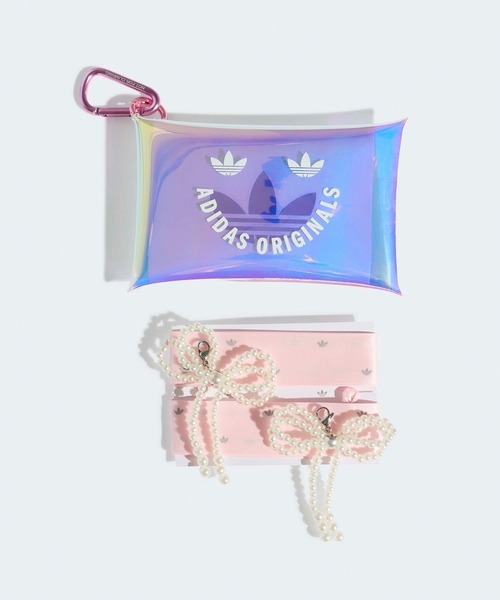 adidas(アディダス)の「adidas/アディダス ORIBBON ACCESSORY リボン アクセサリー シューレース シューチャーム シューアクセサリー シューズチャーム パール ビーズ ブランドロゴ ドット クリアケース付き 秋 秋服 2026年秋冬(シューズアクセサリー・レディース・ブラック/グレー/ピンク・FREE)」の3枚目の写真