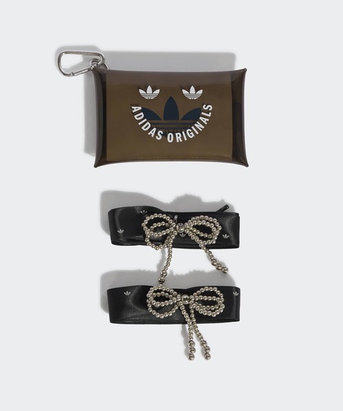 adidas(アディダス)の「adidas/アディダス ORIBBON ACCESSORY リボン アクセサリー シューレース シューチャーム シューアクセサリー シューズチャーム パール ビーズ ブランドロゴ ドット クリアケース付き 秋 秋服 2026年秋冬(シューズアクセサリー・レディース・ブラック/グレー/ピンク・FREE)」の2枚目の写真