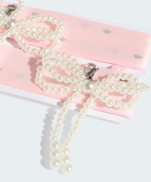 adidas(アディダス)の「adidas/アディダス ORIBBON ACCESSORY リボン アクセサリー シューレース シューチャーム シューアクセサリー シューズチャーム パール ビーズ ブランドロゴ ドット クリアケース付き 秋 秋服 2026年秋冬(シューズアクセサリー・レディース・ブラック/グレー/ピンク・FREE)」の10枚目の写真