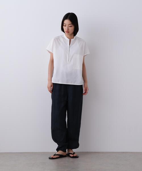 YLEVE(イレーヴ)の「YLEVE / LINEN POPLIN PANTS(その他パンツ・レディース・ブラウン/ブラック/ブラウン系その他2/ベージュ・2/1)」の5枚目の写真