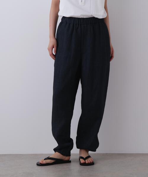 YLEVE(イレーヴ)の「YLEVE / LINEN POPLIN PANTS(その他パンツ・レディース・ブラウン/ブラック/ブラウン系その他2/ベージュ・2/1)」の6枚目の写真