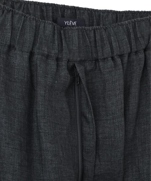 YLEVE(イレーヴ)の「YLEVE / LINEN POPLIN PANTS(その他パンツ・レディース・ブラウン/ブラック/ブラウン系その他2/ベージュ・2/1)」の9枚目の写真