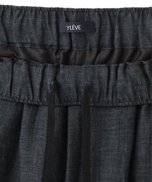 YLEVE(イレーヴ)の「YLEVE / LINEN POPLIN PANTS(その他パンツ・レディース・ブラウン/ブラック/ブラウン系その他2/ベージュ・2/1)」の10枚目の写真