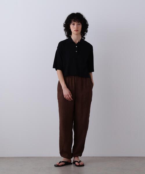 YLEVE(イレーヴ)の「YLEVE / LINEN POPLIN PANTS(その他パンツ・レディース・ブラウン/ブラック/ブラウン系その他2/ベージュ・2/1)」の14枚目の写真