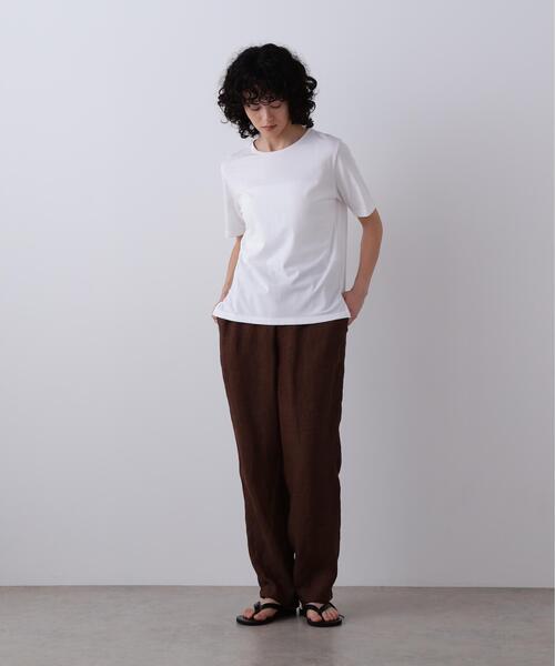 YLEVE(イレーヴ)の「YLEVE / LINEN POPLIN PANTS(その他パンツ・レディース・ブラウン/ブラック/ブラウン系その他2/ベージュ・2/1)」の15枚目の写真