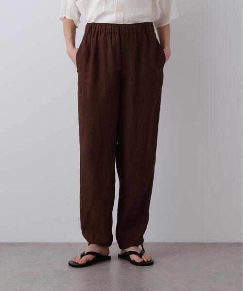 YLEVE(イレーヴ)の「YLEVE / LINEN POPLIN PANTS(その他パンツ・レディース・ブラウン/ブラック/ブラウン系その他2/ベージュ・2/1)」の16枚目の写真
