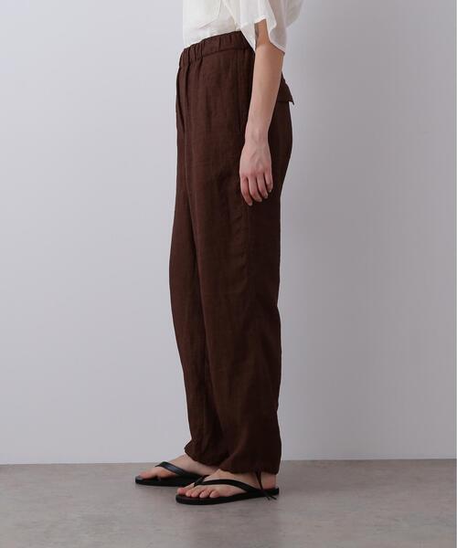 YLEVE(イレーヴ)の「YLEVE / LINEN POPLIN PANTS(その他パンツ・レディース・ブラウン/ブラック/ブラウン系その他2/ベージュ・2/1)」の17枚目の写真