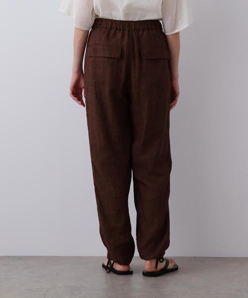YLEVE(イレーヴ)の「YLEVE / LINEN POPLIN PANTS(その他パンツ・レディース・ブラウン/ブラック/ブラウン系その他2/ベージュ・2/1)」の18枚目の写真