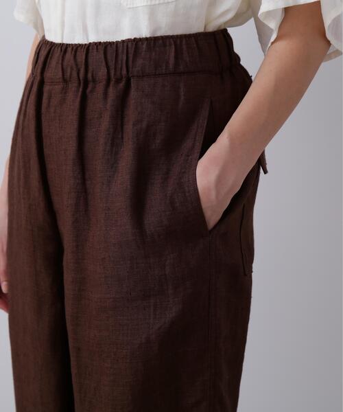 YLEVE(イレーヴ)の「YLEVE / LINEN POPLIN PANTS(その他パンツ・レディース・ブラウン/ブラック/ブラウン系その他2/ベージュ・2/1)」の19枚目の写真