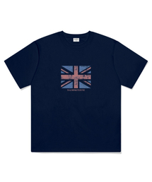 ブリティッシュオーバーサイズ半袖Tシャツネイビー