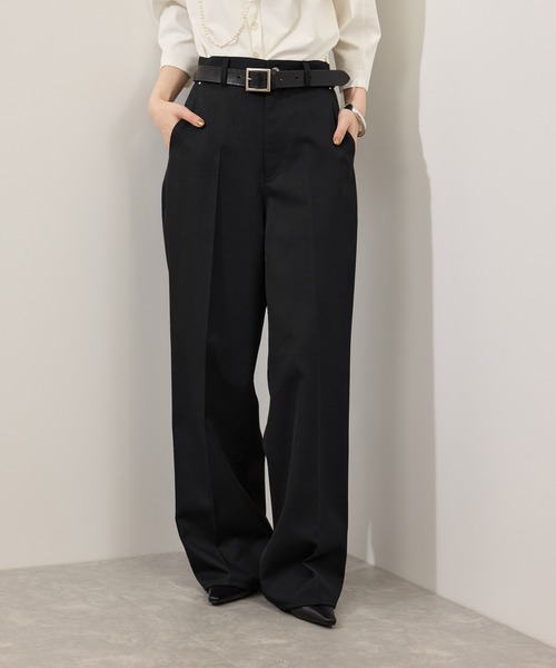 ADAM ET ROPE'(アダムエロペ)の「NIKKEセンタープレスデニム(デニムパンツ・レディース・ダークブラウン/ネイビー/ブラック・36/38)」の15枚目の写真