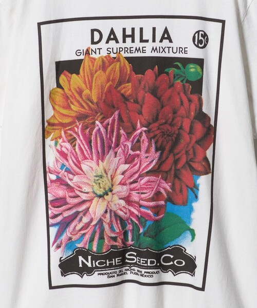 niche.(ニッチ)の「【別注】<Niche.>DAHLIA FLOWER Tシャツ(Tシャツ/カットソー・メンズ・ホワイト・M/L)」の9枚目の写真