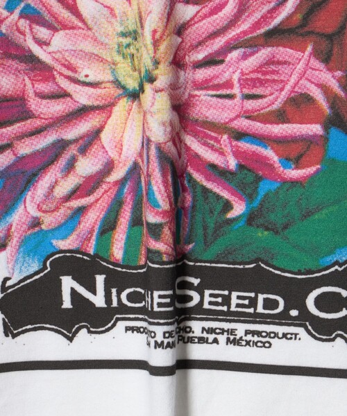 niche.(ニッチ)の「【別注】<Niche.>DAHLIA FLOWER Tシャツ(Tシャツ/カットソー・メンズ・ホワイト・M/L)」の2枚目の写真