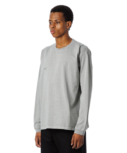 Sandinista(サンディニスタ)の「Error Pigment Dye L-S Tee / ミス刺繍ピグメント長袖Tシャツ(Tシャツ/カットソー・メンズ・ライトブルー/ブラウン/グレー/ブラック・LARGE/X-LARGE/MEDIUM)」の8枚目の写真