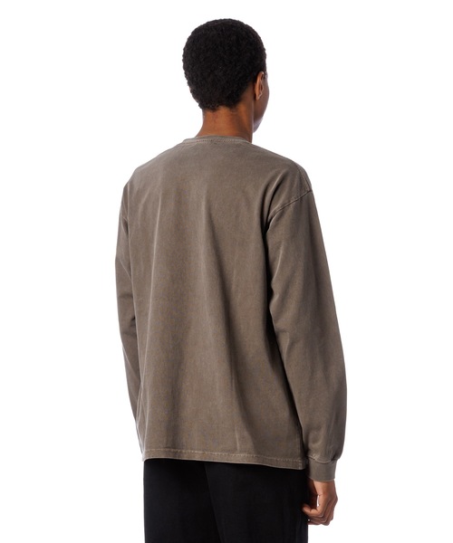 Sandinista(サンディニスタ)の「Error Pigment Dye L-S Tee / ミス刺繍ピグメント長袖Tシャツ(Tシャツ/カットソー・メンズ・ライトブルー/ブラウン/グレー/ブラック・LARGE/X-LARGE/MEDIUM)」の12枚目の写真