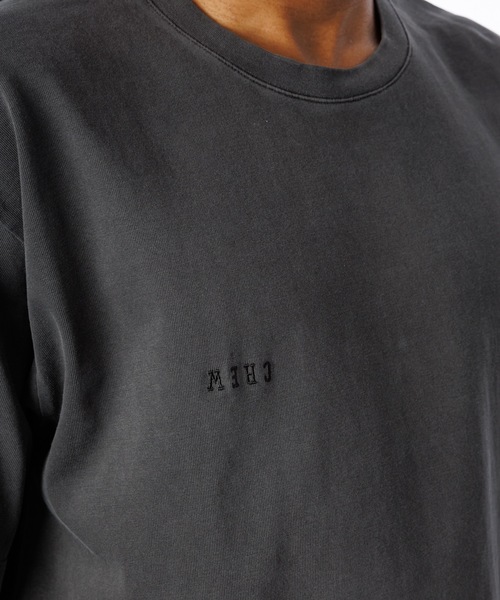 Sandinista(サンディニスタ)の「Error Pigment Dye L-S Tee / ミス刺繍ピグメント長袖Tシャツ(Tシャツ/カットソー・メンズ・ライトブルー/ブラウン/グレー/ブラック・LARGE/X-LARGE/MEDIUM)」の7枚目の写真