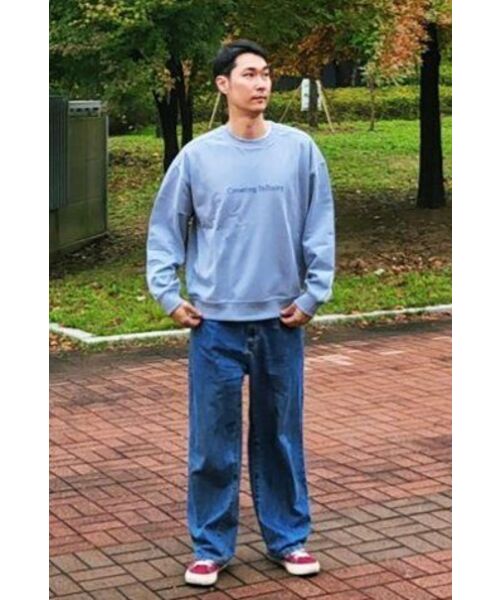 ADHOC(アドホック)の「男女共用ベーシックスウェット (ブルー) (HZ9LT80-43)(スウェット・レディース・その他・100/105/FREE)」の3枚目の写真