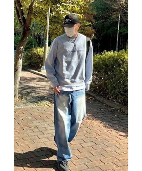 ADHOC(アドホック)の「男女共用ベーシックスウェット (ブルー) (HZ9LT80-43)(スウェット・レディース・その他・100/105/FREE)」の4枚目の写真