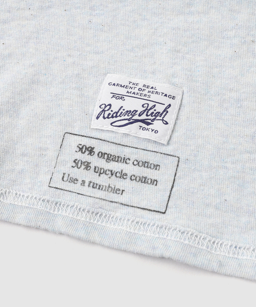 RIDING HIGH(ライディングハイ)の「RIDING HIGH / ライディングハイ NON DYED JERSEY S/S TEE(Tシャツ/カットソー・メンズ・ホワイト/アイボリー/ブルー系その他・MEDIUM/LARGE)」の5枚目の写真