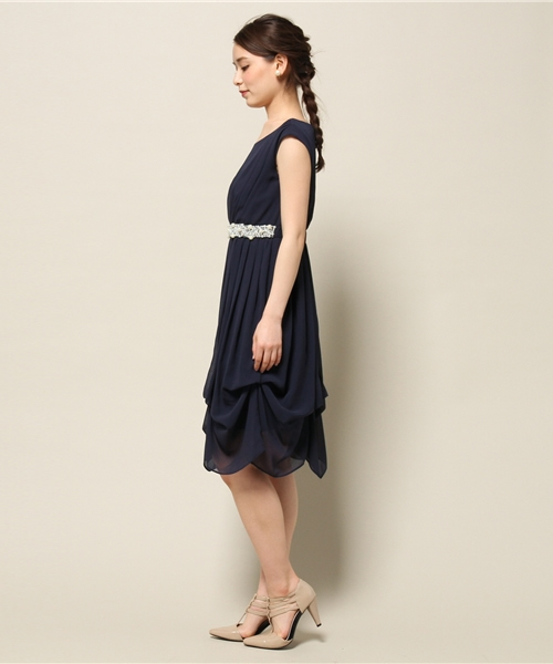 laboratory work（ラボラトリーワーク）の「着丈2WAYバルーンライクワンピース　【結婚式　ワンピース】（ドレス・レディース・レッド/ミント/ネイビー・MEDIUM）」の9枚目の写真