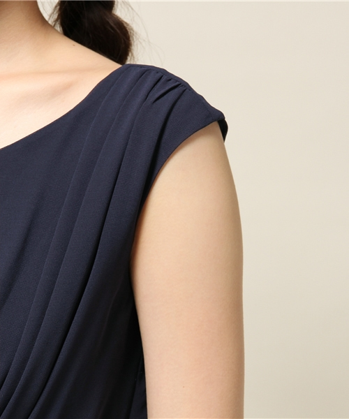 laboratory work（ラボラトリーワーク）の「着丈2WAYバルーンライクワンピース　【結婚式　ワンピース】（ドレス・レディース・レッド/ミント/ネイビー・MEDIUM）」の4枚目の写真