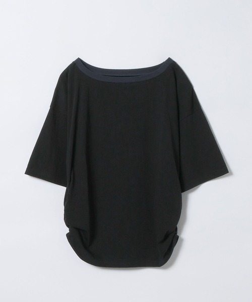 JEANASIS(ジーナシス)の「アソートリンガーボートネックTEE SS/1051164(Tシャツ/カットソー・レディース・イエロー/杢グレー/グレー系その他/ブラック・FREE)」の2枚目の写真