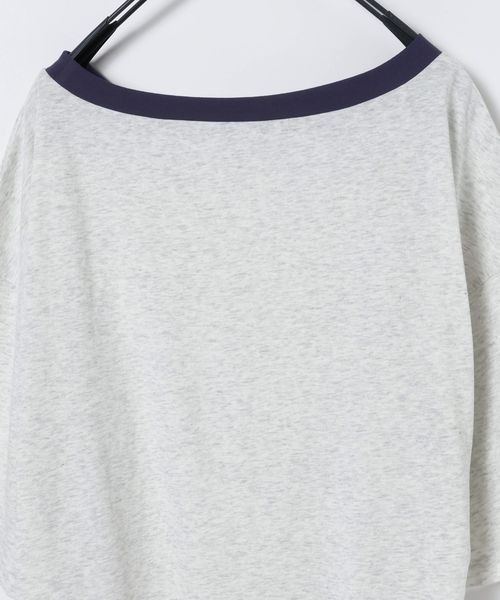 JEANASIS(ジーナシス)の「アソートリンガーボートネックTEE SS/1051164(Tシャツ/カットソー・レディース・イエロー/杢グレー/グレー系その他/ブラック・FREE)」の8枚目の写真