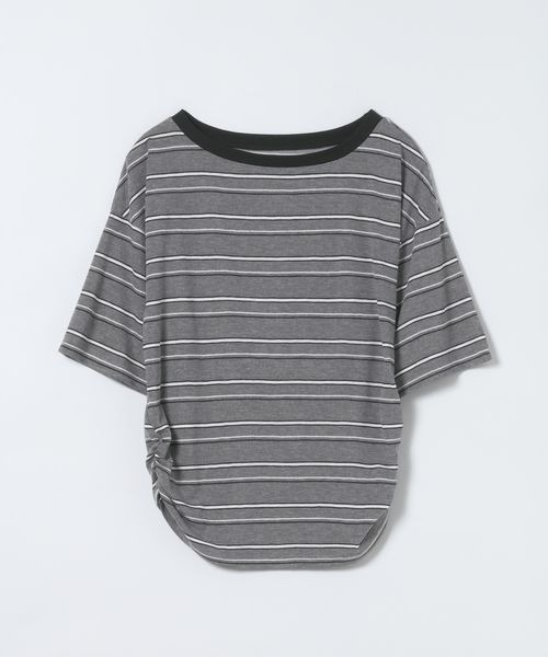 JEANASIS(ジーナシス)の「アソートリンガーボートネックTEE SS/1051164(Tシャツ/カットソー・レディース・イエロー/杢グレー/グレー系その他/ブラック・FREE)」の16枚目の写真