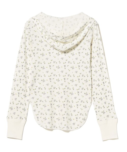 BEAMS BOY(ビームスボーイ)の「フラワー サーマル パーカー(Tシャツ/カットソー・レディース・オフホワイト/ライトグレー・ONE SIZE)」の22枚目の写真